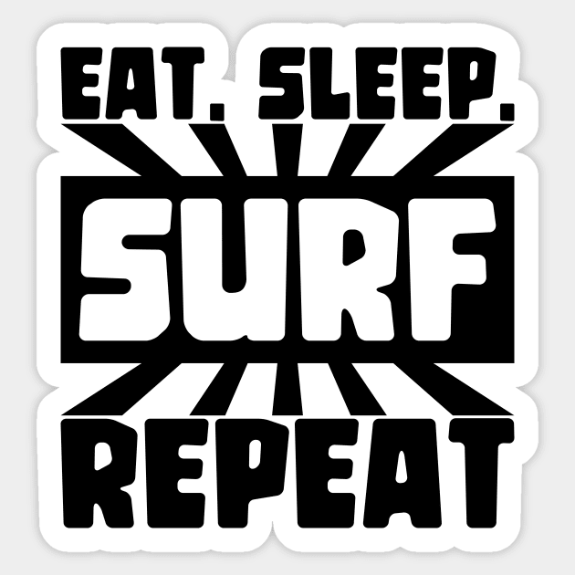 Surf Sticker by Rizaldiuk